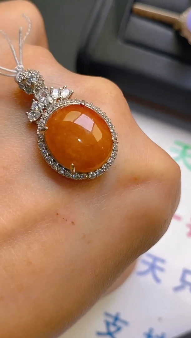 【闪购商品】翡翠耳饰银S925镶嵌天然A货翡翠1