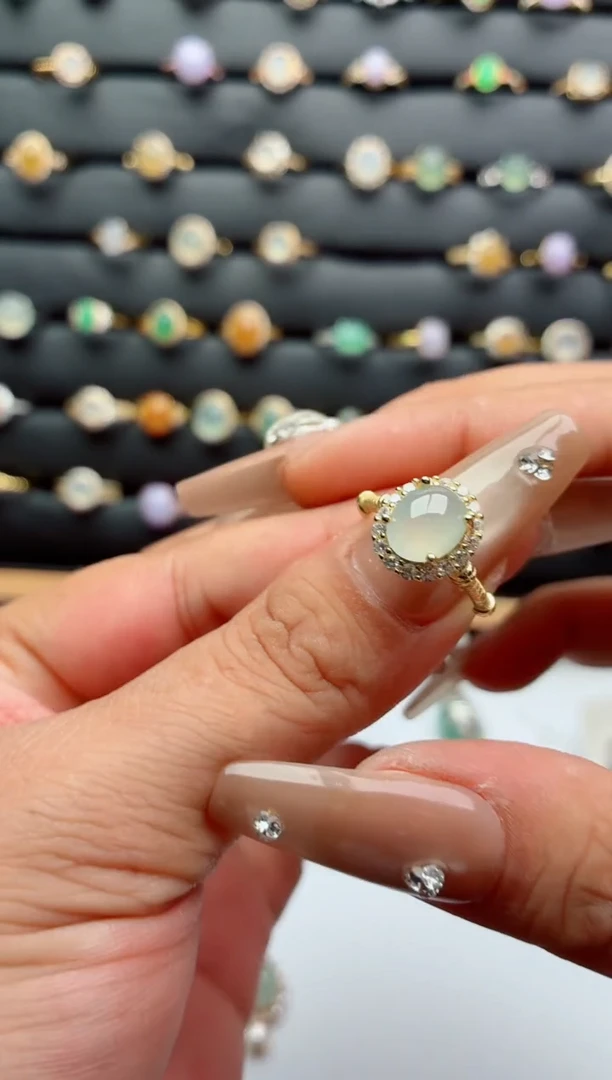 吊坠(不含链)银S925镶嵌翡翠.