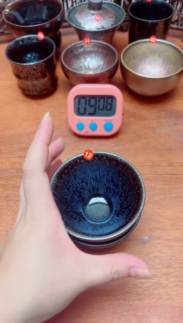 茶盏12号2个建盏工匠茶器