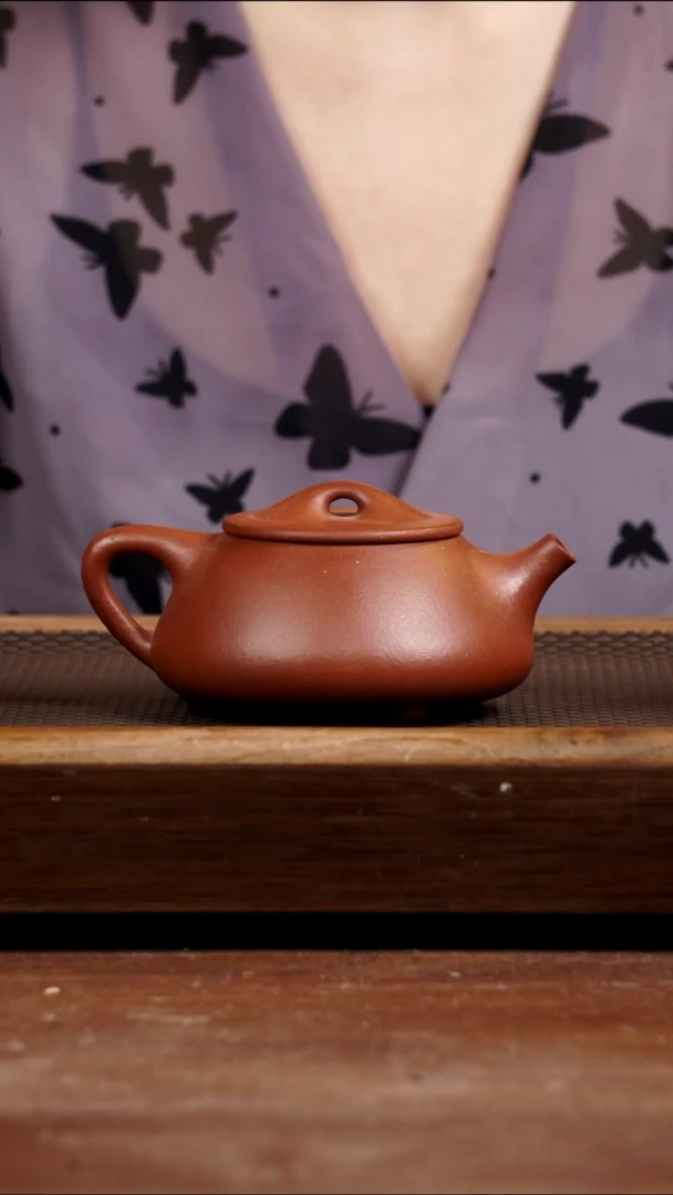 茶壶紫砂红降景舟满瓢275CC