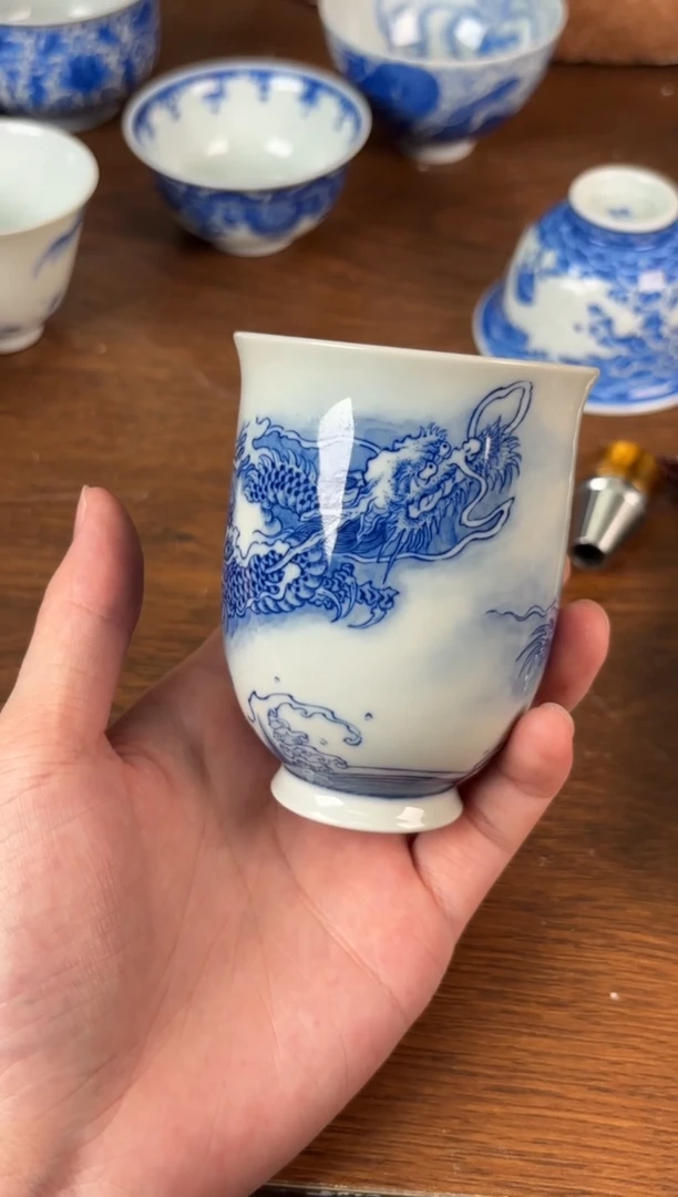 杯看山柴窑青花看山柴窑青花