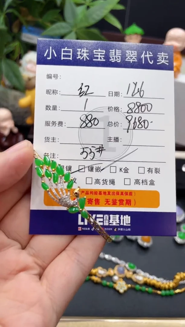 18K金镶嵌手镯翡翠红**雪手镯