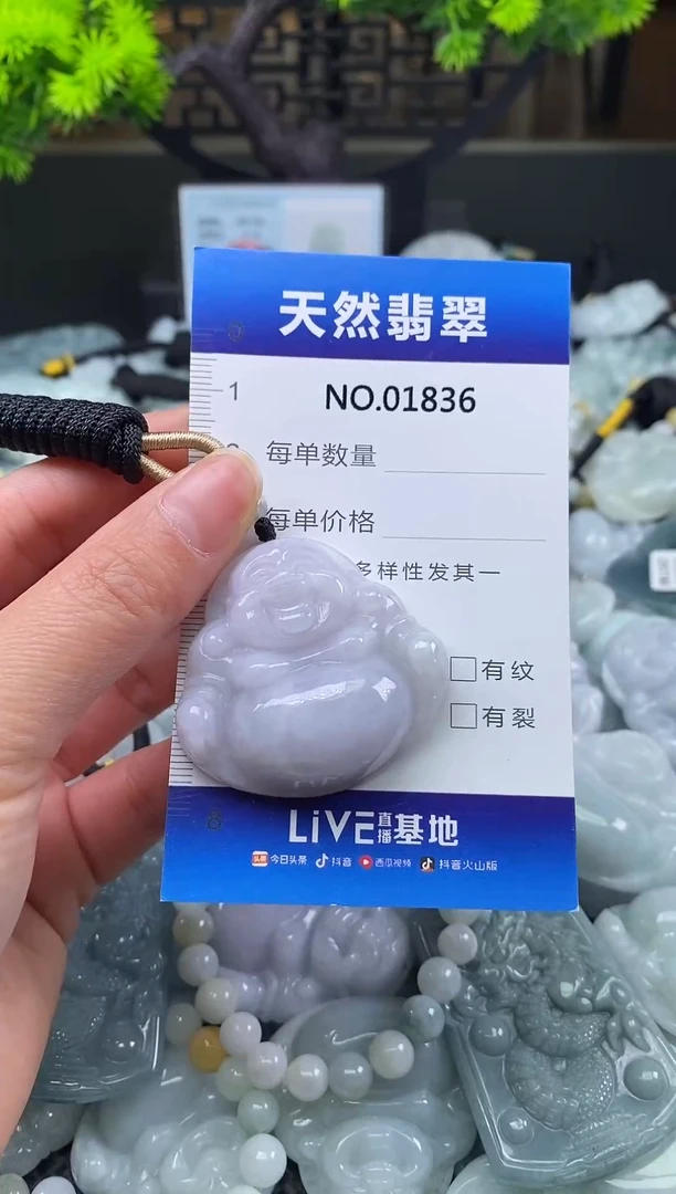 颈饰未镶嵌翡翠天然缅甸翡翠1836