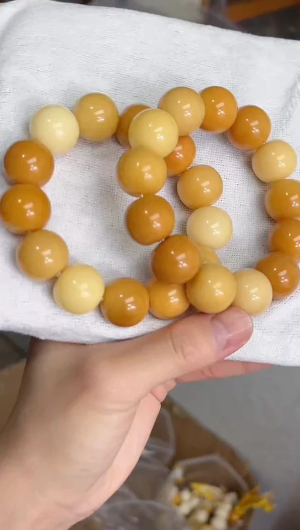 菩提根/象牙果手串a87落地干磨苹果15*17手串