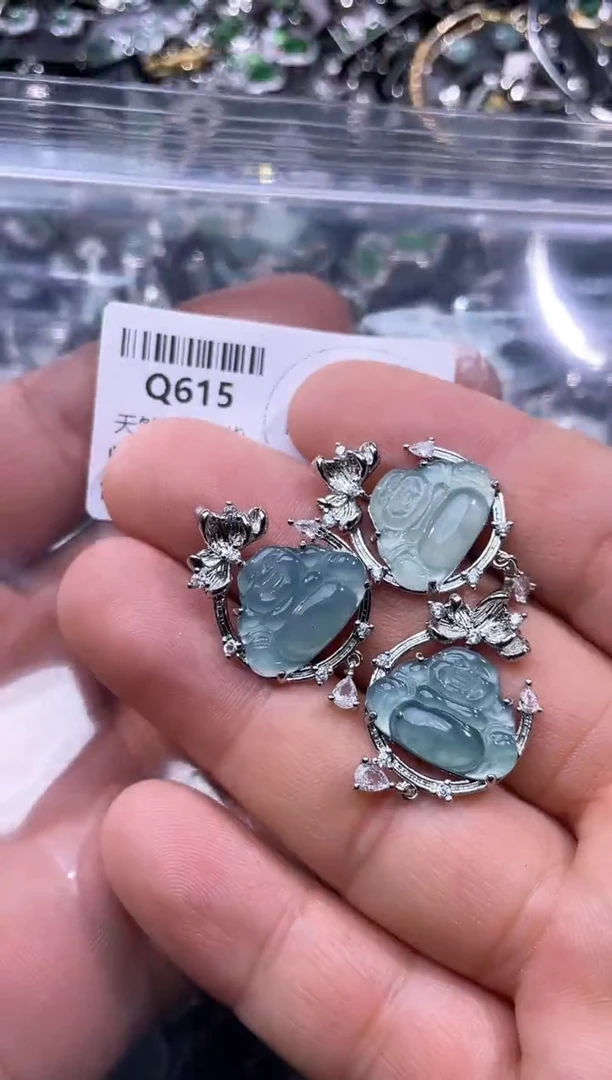 【闪购商品】翡翠颈饰未镶嵌Q615多样性发其一