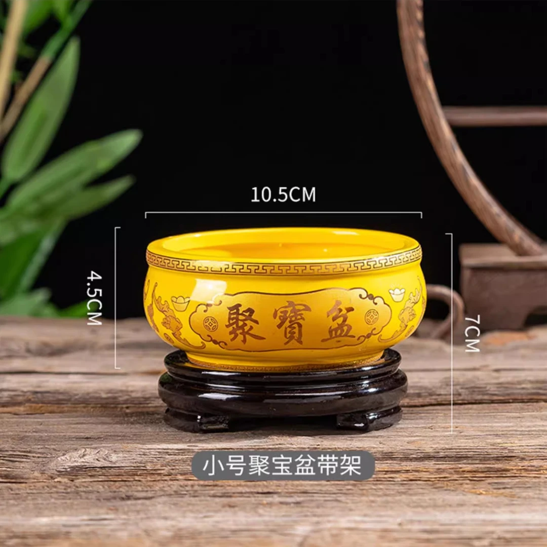 店铺家庭吉祥物聚宝盆摆件通用