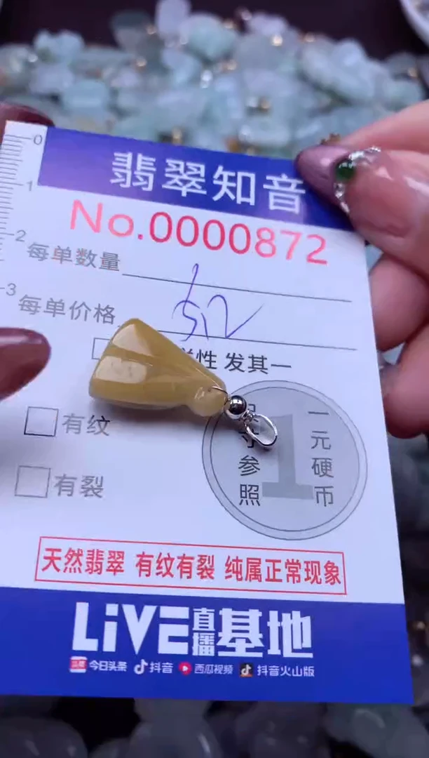 吊坠(不含链)未镶嵌翡翠872