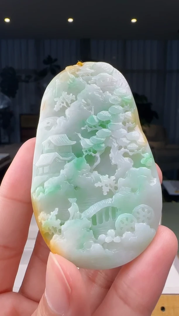 【闪购商品】翡翠吊坠(不含链)未镶嵌XM@@960Q3J04698