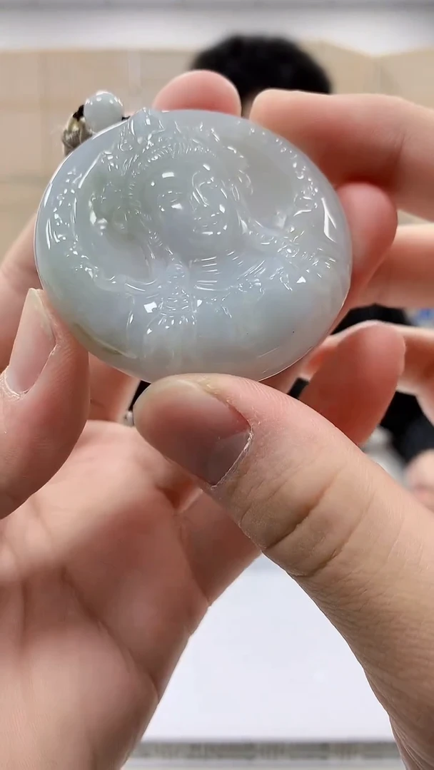 【闪购商品】定制翡翠未镶嵌5153bb-毛货挂件61