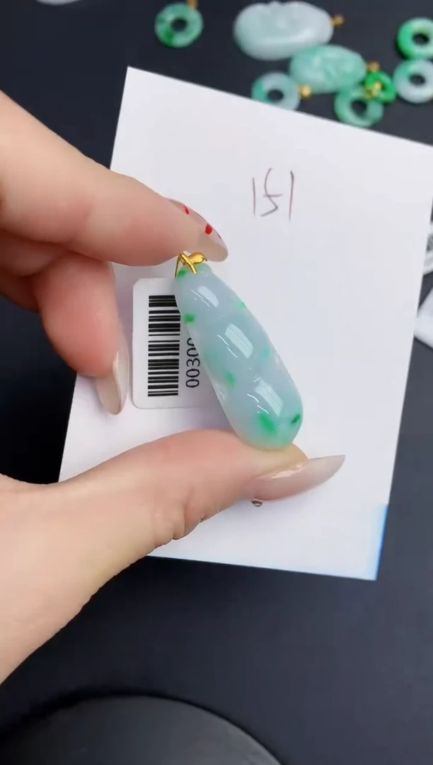 【闪购商品】翡翠颈饰18K金镶嵌00000000000