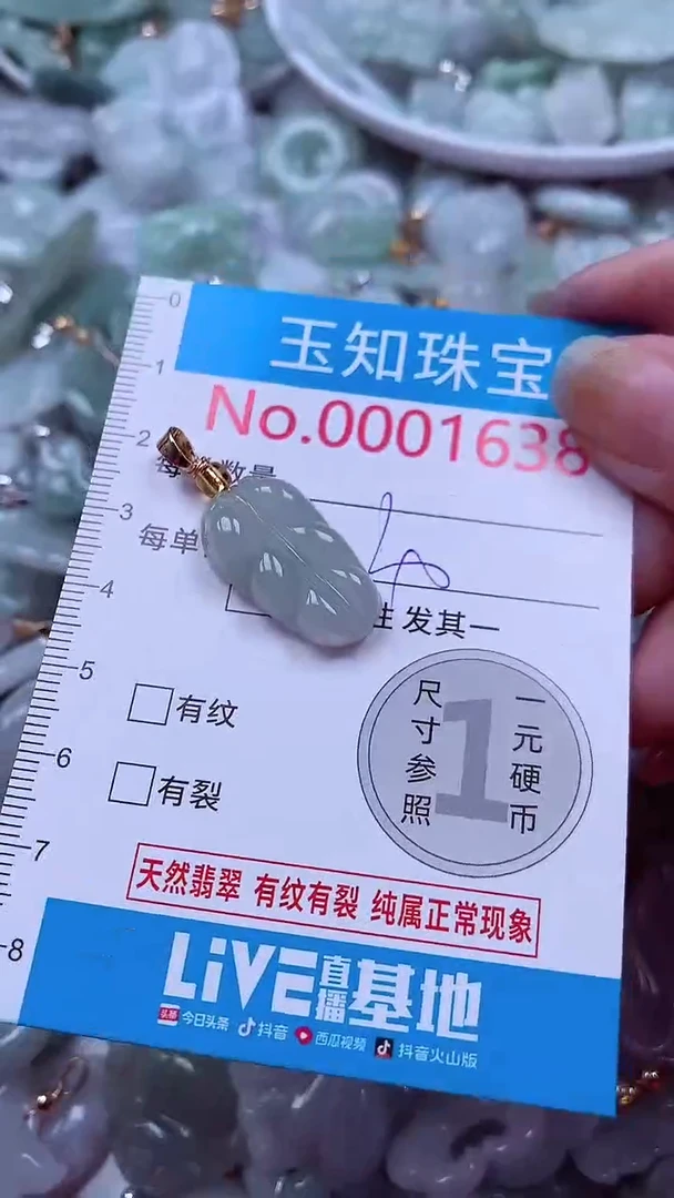 吊坠(不含链)未镶嵌翡翠1638