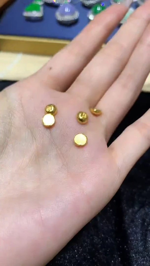 【闪购商品】定制足金吊坠(不含链)金豆豆多样性发一