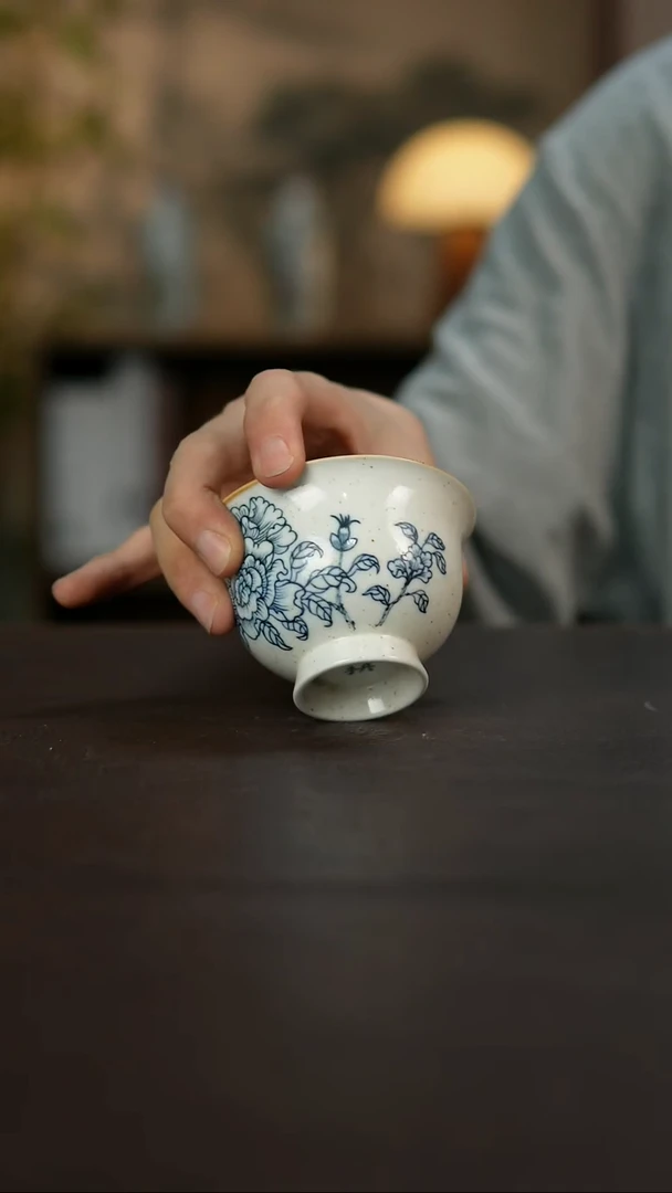 杯景德镇陶瓷杯碗柴烧多人