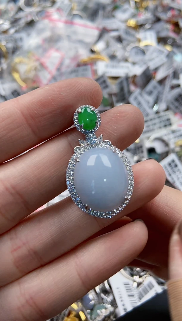 银S925镶嵌戒指翡翠1717170---1