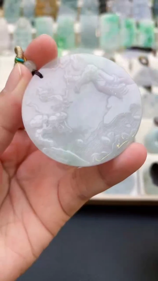 颈饰未镶嵌翡翠天然缅甸翡翠A货28