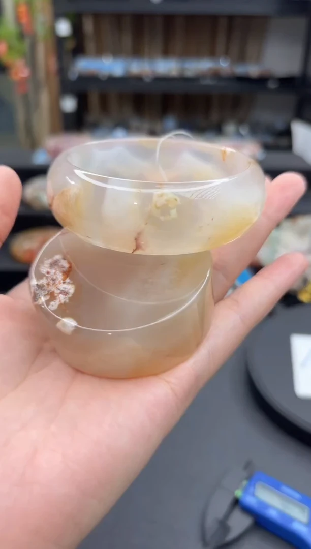 未镶嵌手镯石英质玉698(59圈赠送镯心)