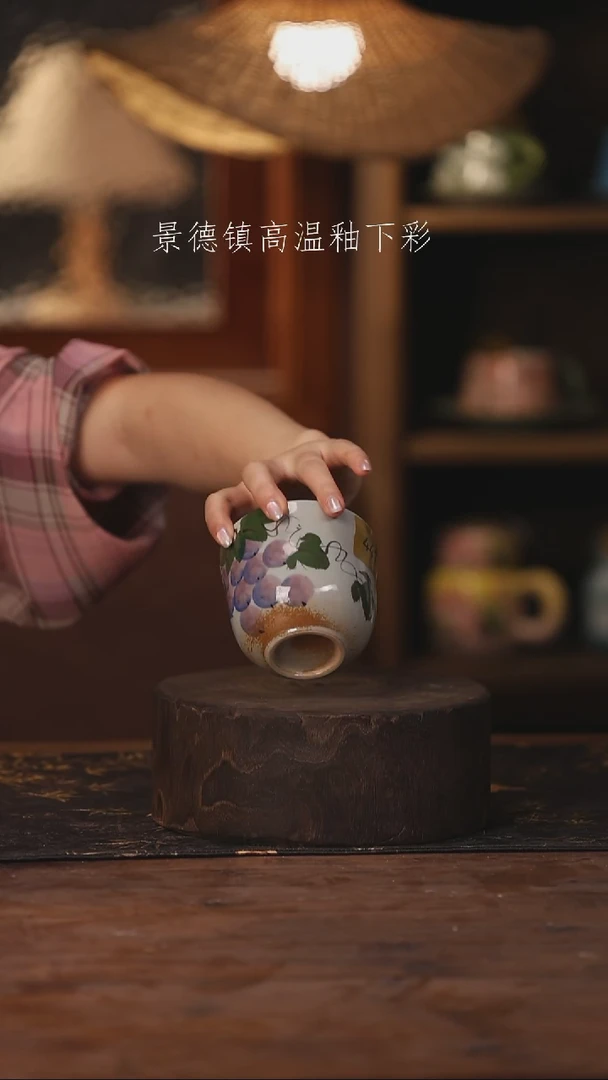 陶瓷景德镇高温釉下手绘陶瓷441