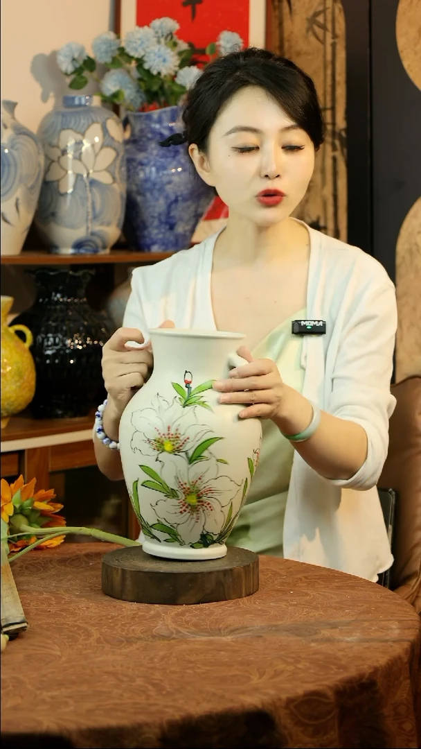 瓶宋韵系列双耳百合花器