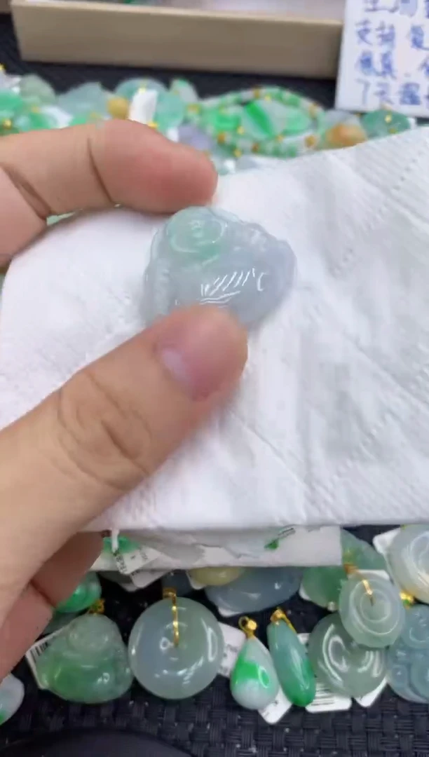 颈饰未镶嵌翡翠天然缅甸A货翡翠