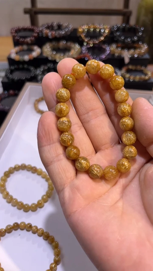 未镶嵌手串水晶SJ-28金发晶