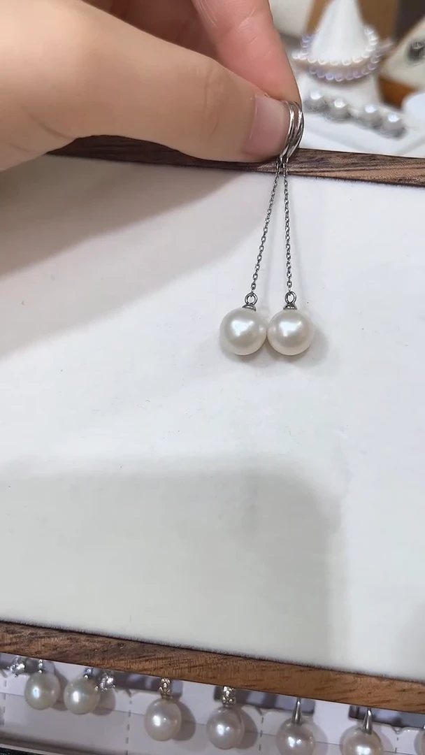颈饰银S925镶嵌淡水珍珠淡水珍珠