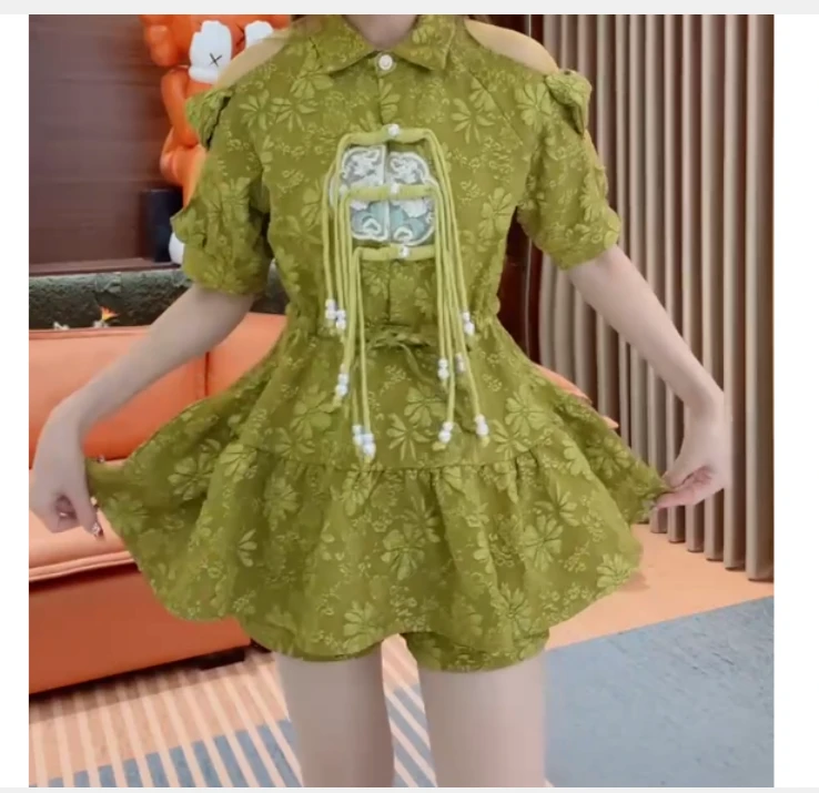 2025夏季新款网红同款洋气减龄韩版爆款套装女lxa0