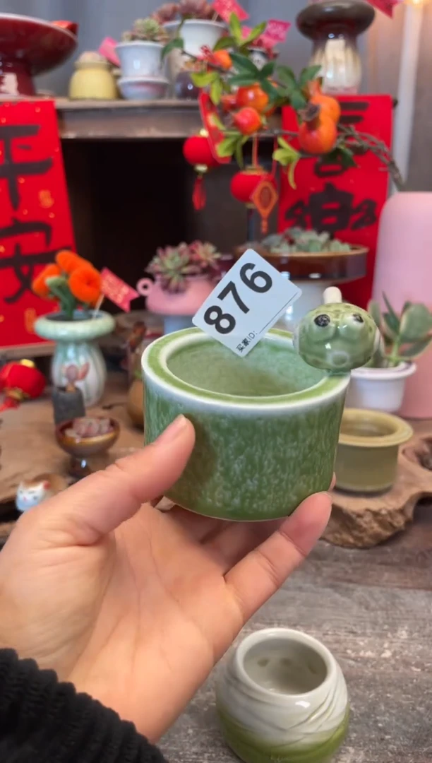 【闪购商品】摆件876知木小芳花盆