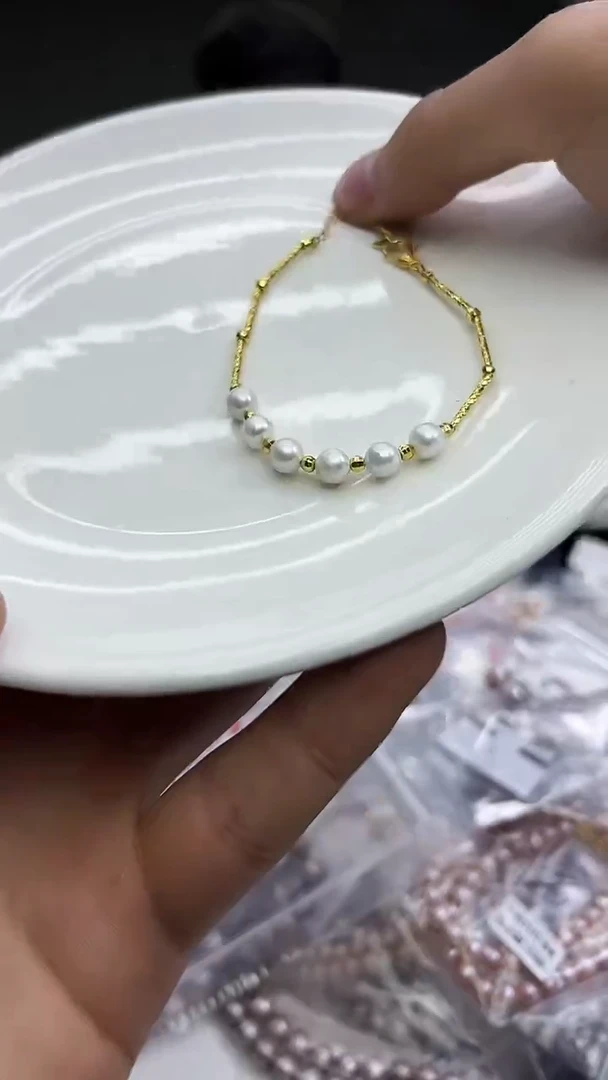 未镶嵌手链淡水珍珠白色系手链