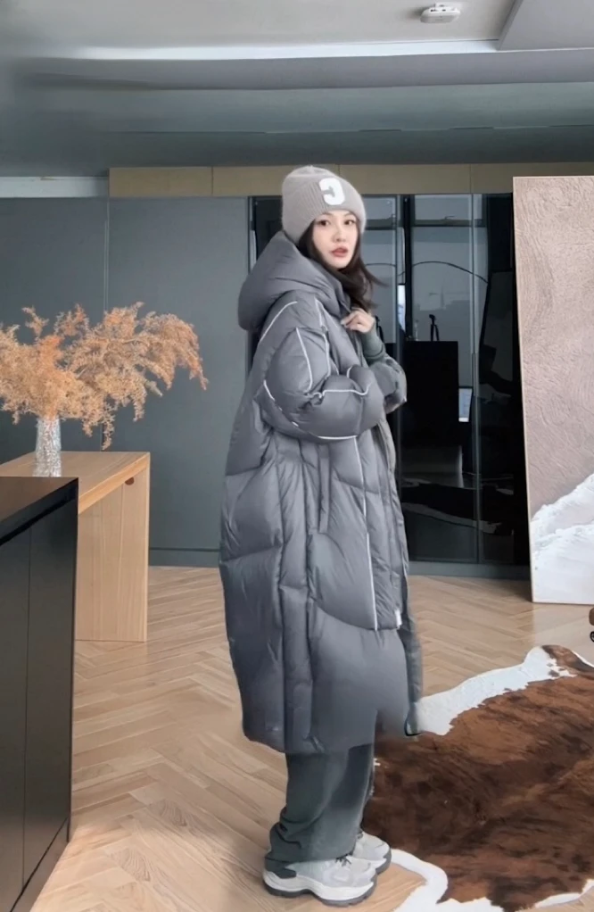 0078纯色保暖长外套sdn