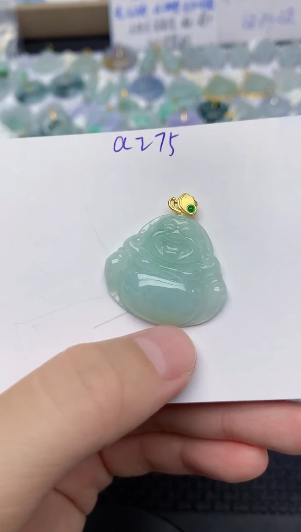 翡翠未镶嵌颈饰天然缅甸A货翡翠