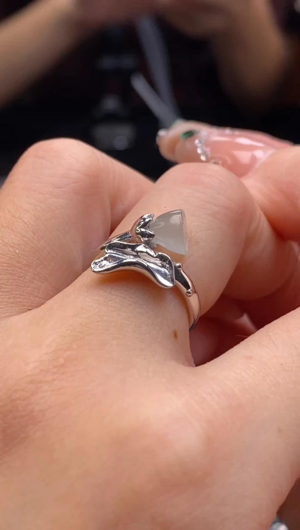 颈饰银S925镶嵌翡翠净货16963