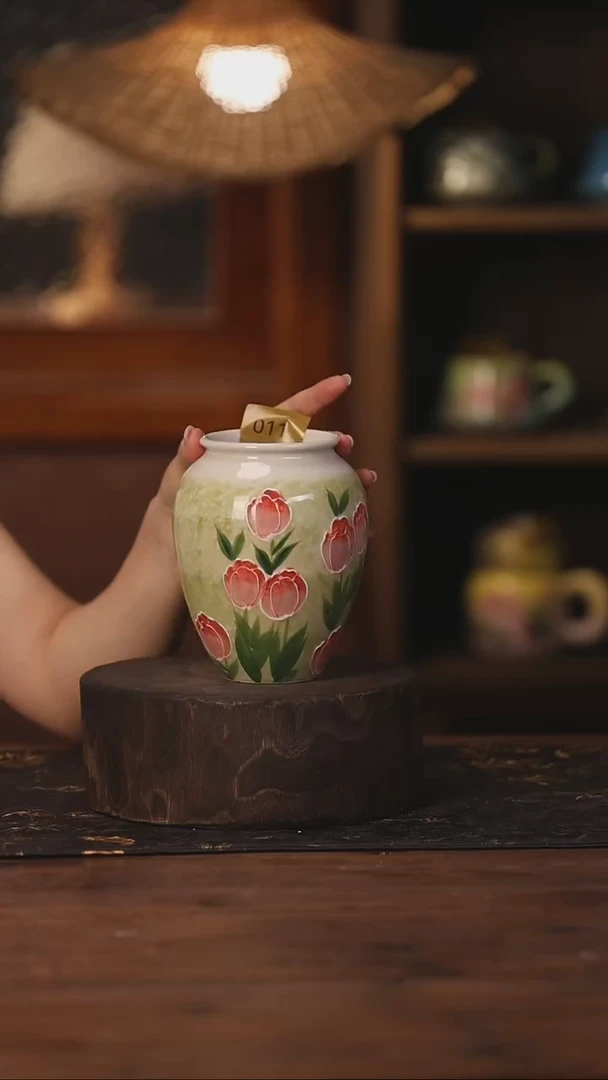 陶瓷景德镇高温釉下手绘陶瓷011