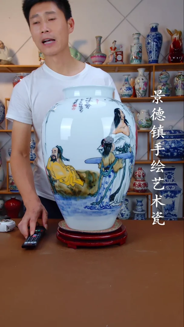现代景德镇手工手绘陶瓷摆件59