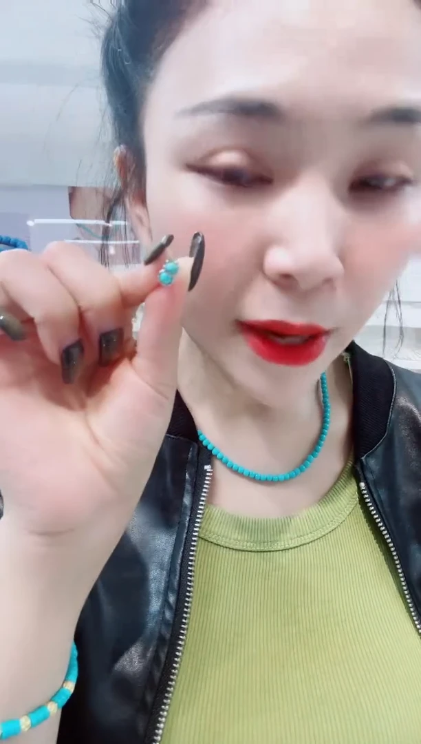 未镶嵌绿松石耳环发货一件