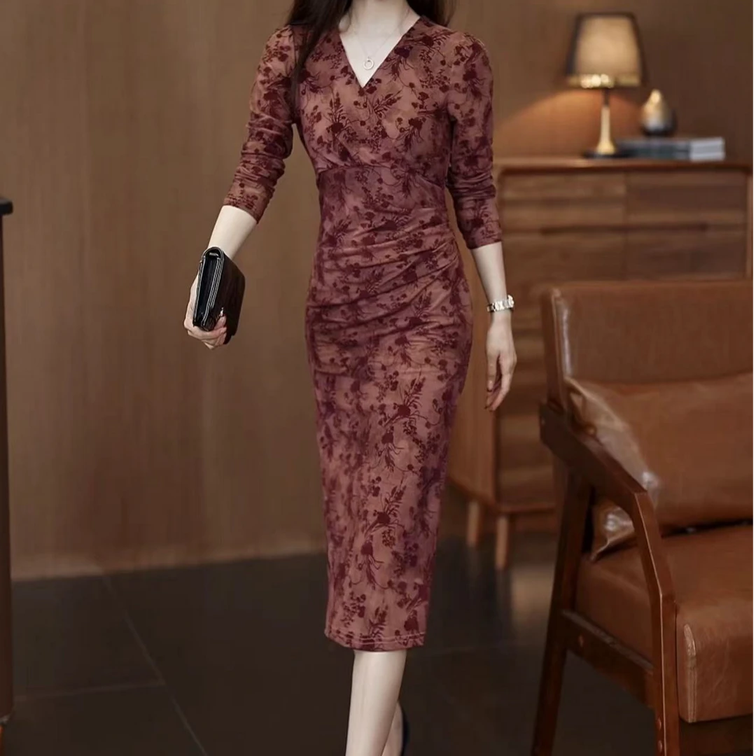 气质显瘦连衣裙显高洋气收腰显高轻奢YF675