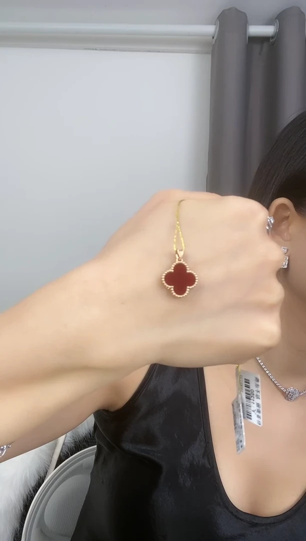 玛瑙/玉髓吊坠(不含链)18K金镶嵌PF-P0049多样性发一件