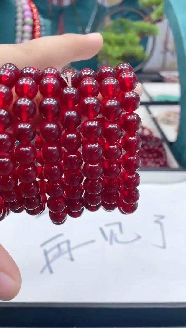 图片款 10mm酒红单圈时尚百搭