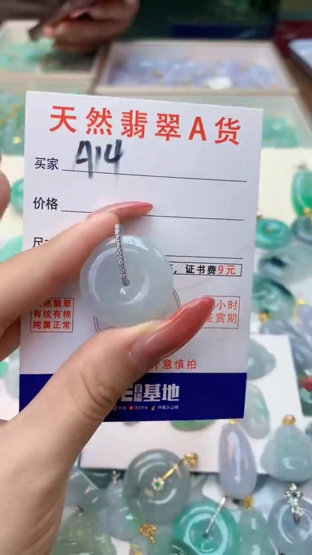 颈饰未镶嵌翡翠天然A货翡翠挂件