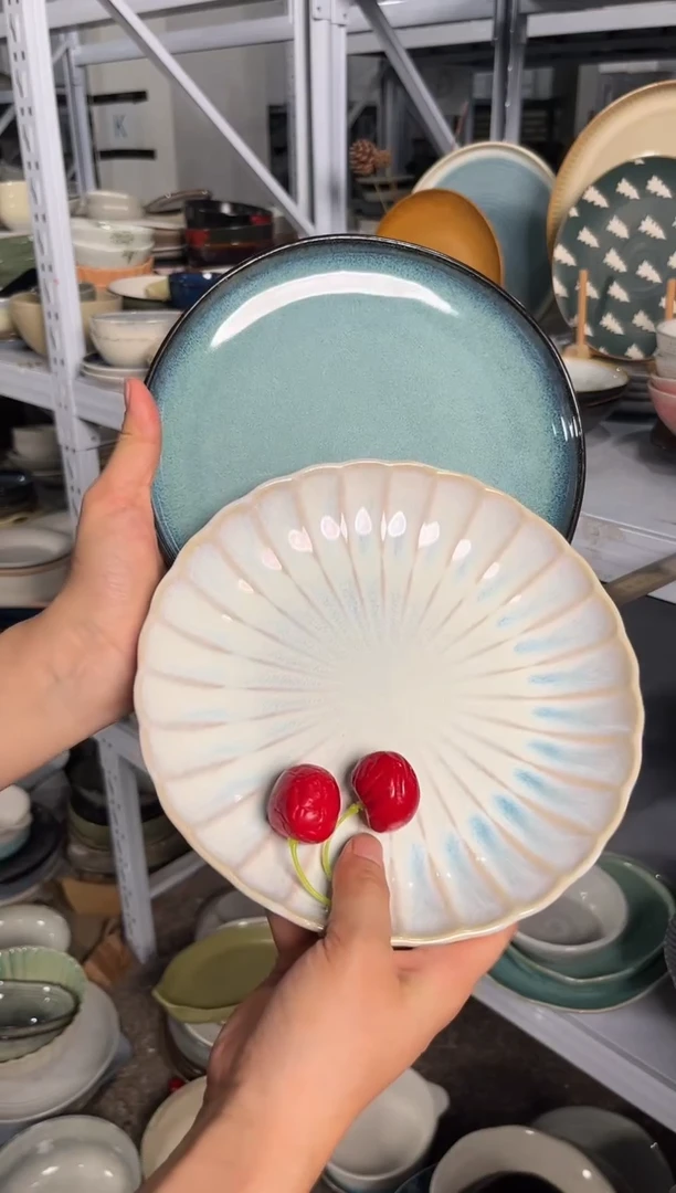 陶瓷外贸尾货瑕疵满20包邮X2 小盘组合