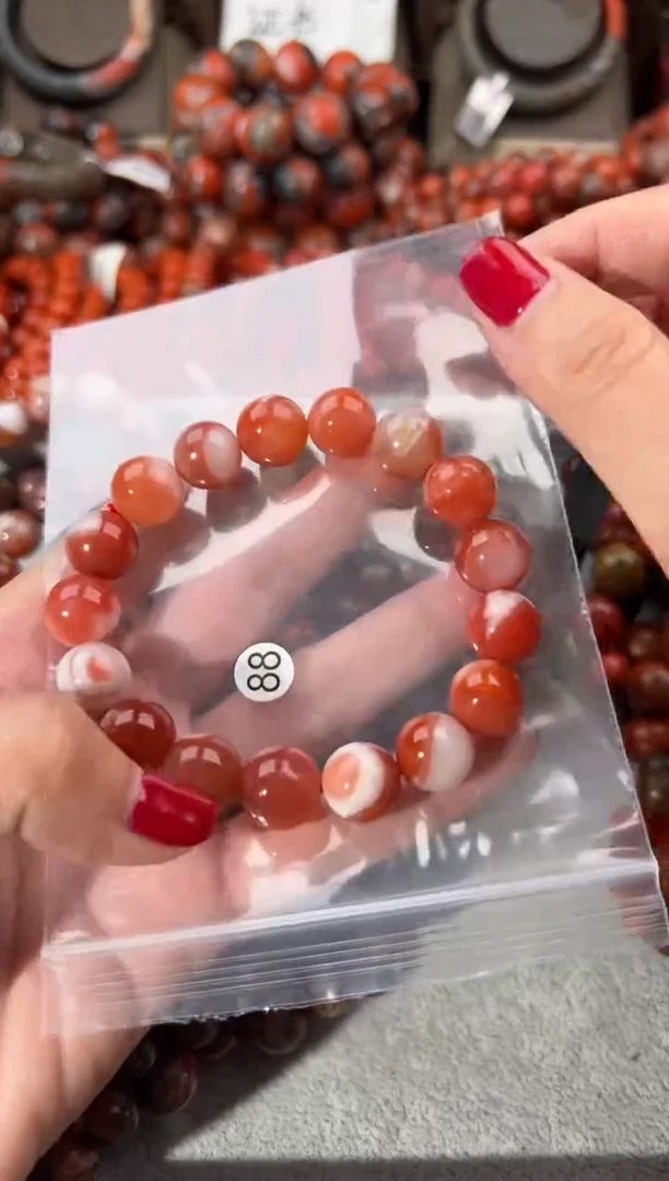 未镶嵌手串南红玛瑙12+