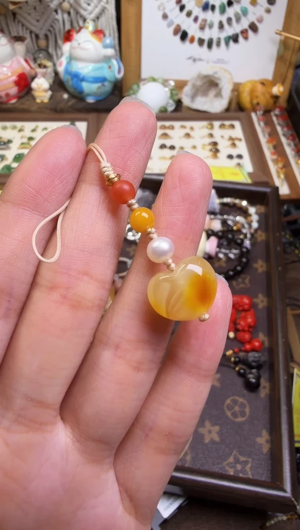 水晶摆件未镶嵌手机挂