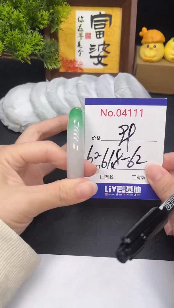 未镶嵌手镯翡翠4111