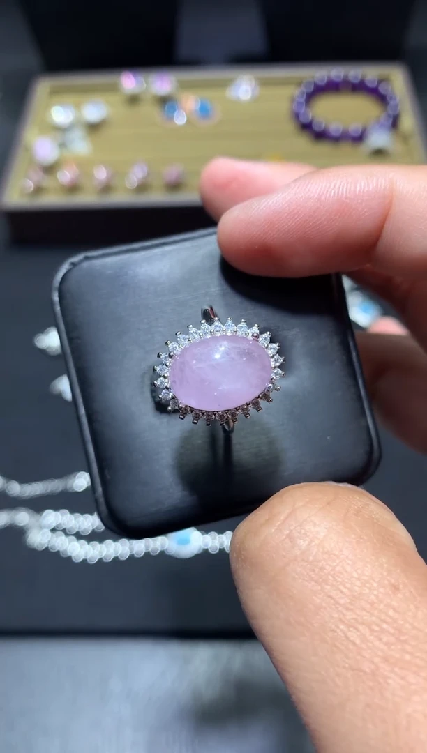 未镶嵌锂辉石戒指J45【多样性发其一】