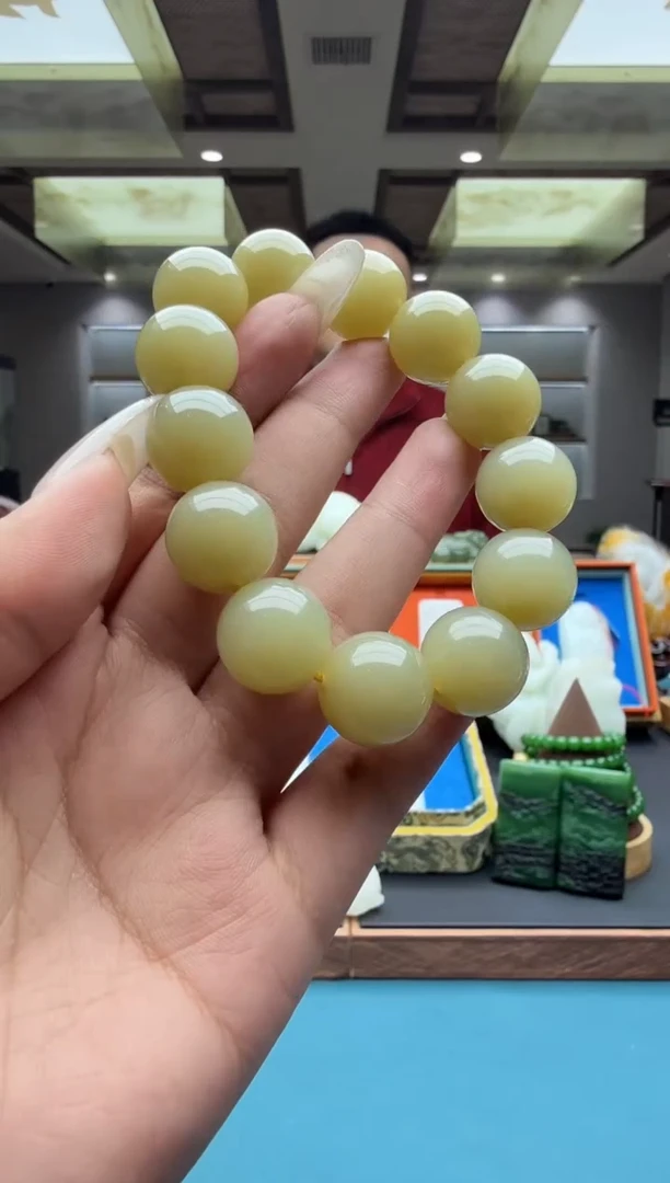 未镶嵌手串和田玉qmt16