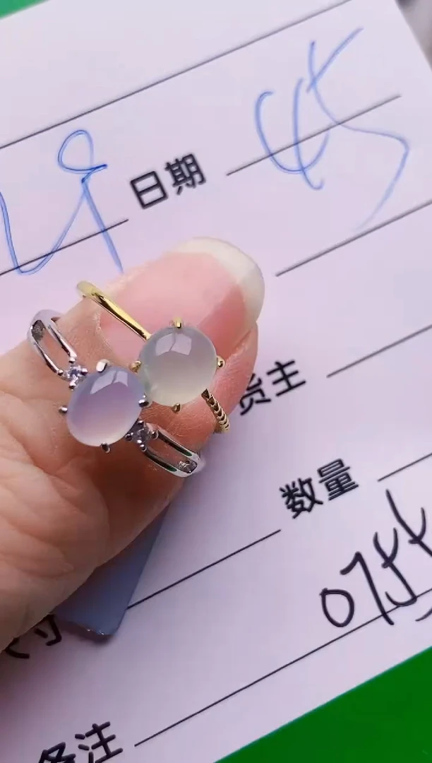 颈饰银S925镶嵌翡翠0755