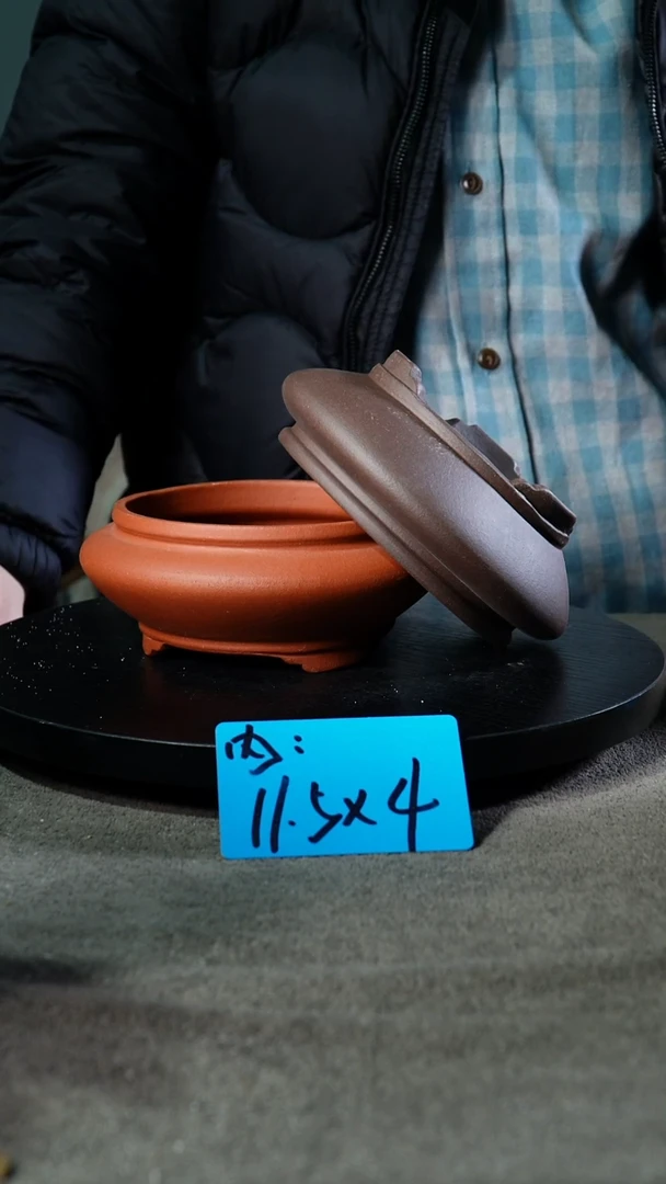 宜兴紫砂花盆小盆盆