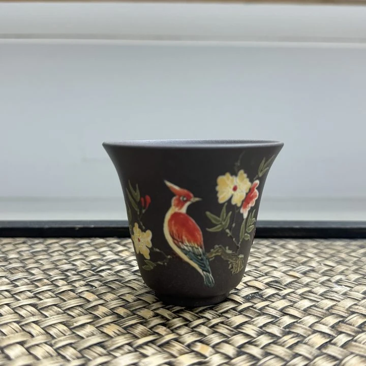 E650天青高温泥绘主人杯80cc（铃铛杯）