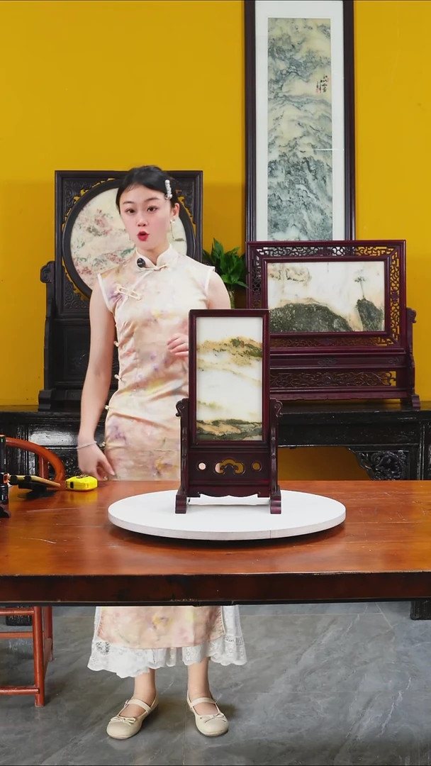 石材天然大理石画摆件