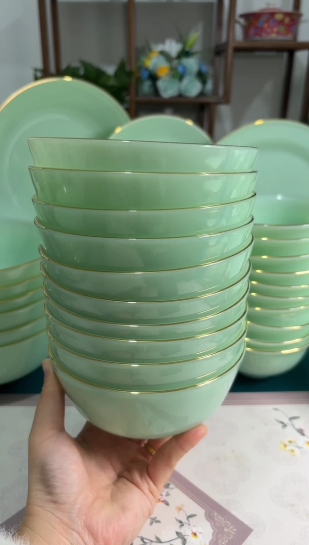 5.5英寸玉瓷碗10个口径13.8厘米