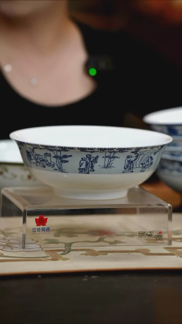 1头竹林七贤8寸深斗碗套组